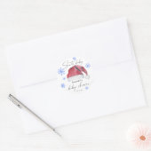 Santa Baby - babyborrel  Ronde Sticker (Envelop)