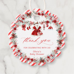 Santa Baby babykleding Baby shower Dank u Bedankjes Labels