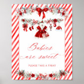 Santa Baby Babykleding Baby's zijn zoet Poster (Voorkant)