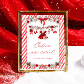 Santa Baby Babykleding Baby's zijn zoet Poster