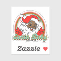 Santa Baby Black Santa Clause Melanine Kerstmis