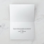 Santa Baby Blue Pet Kerstvakantie Baby shower Bedankkaart (Binnen)