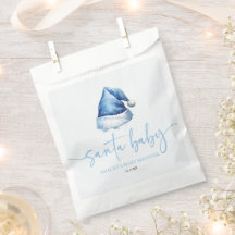 Santa Baby Blue Pet Kerstvakantie Baby shower