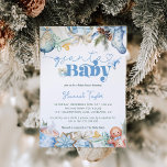 Santa Baby Boy Christmas Baby shower Kaart<br><div class="desc">Welkom feestvreugde met onze Gezellige & Schattigee Kerstman Baby shower Uitnodigingen. Deze charmante babyjongensuitnodigingen zijn voorzien van schattige kerstmutsen en baby-flesjes en waterverf kerststukjes voor een hartverwarmend vakantiegevoel. Elke uitnodiging is een uniek stukje liefde, dat de perfecte mix biedt van gezellige vakantiecharme en leuke baby-opwinding. Een gedenkwaardige start voor het...</div>