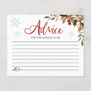 Santa Baby Budget Baby Shower Advieskaarten
