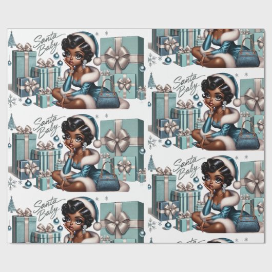 Santa Baby Cadeaupapier (Vlak)