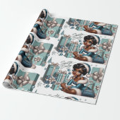 Santa Baby Cadeaupapier (Uitgerold)