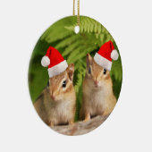 Santa Baby Chipmunks Double Sided Ornament (Rechts)