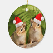 Santa Baby Chipmunks Double Sided Ornament (Links)