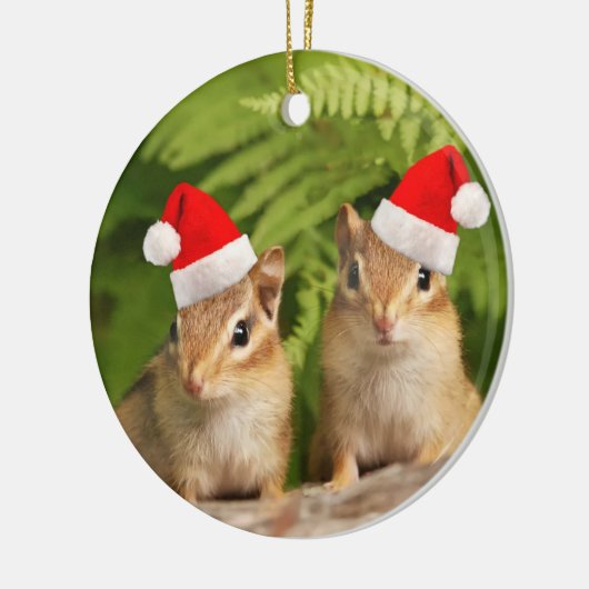 Santa Baby Chipmunks Double Sided Ornament (Links)