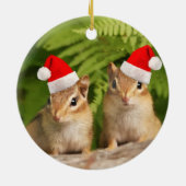 Santa Baby Chipmunks Double Sided Ornament (Achterkant)