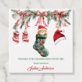 Santa Baby Christmas Baby Shower Bedankjes Labels