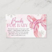 Santa Baby Christmas Baby shower Boeken voor Baby Informatiekaartje (Voorkant)