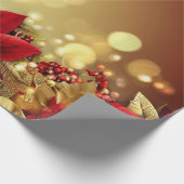 Santa Baby Christmas Baby Shower Cadeaupapier (Hoek)