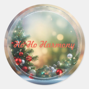 Santa Baby Christmas Baby shower Classic Ronde Sti Sticker
