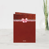 Santa Baby Christmas Baby shower Dank u Bedankkaart (Achterkant)