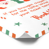 Santa Baby Christmas Baby Shower Diaper Raffle Poster (Hoek)