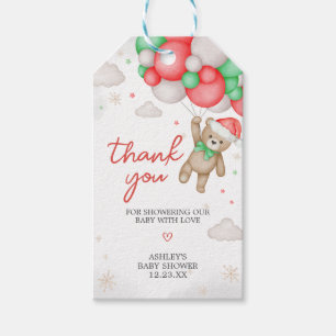 Santa Baby Christmas Baby shower Favor Tags Cadeaulabel