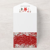 Santa Baby Christmas Baby shower genderneutraal All In One Uitnodiging (Buitenkant)