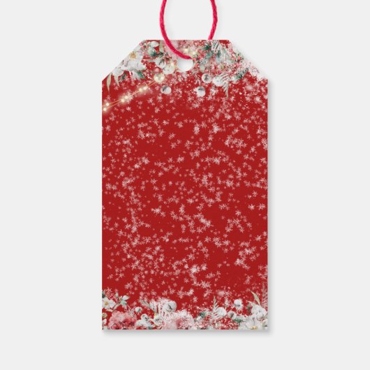 Santa Baby Christmas Baby shower genderneutraal Cadeaulabel (Achterkant)