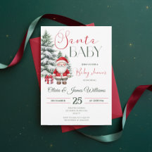 Santa Baby Christmas Baby shower genderneutraal