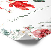 Santa Baby Christmas Baby shower Gift Kaarten Poster (Hoek)