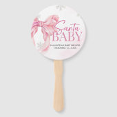 Santa Baby Christmas Baby Shower Handwaaier (Voorkant)