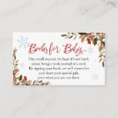 Santa Baby Christmas Baby Shower Informatiekaartje (Voorkant)