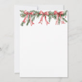 Santa Baby Christmas Baby Shower Kaart (Achterkant)