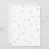 Santa Baby Christmas Baby Shower- Kaart (Achterkant)