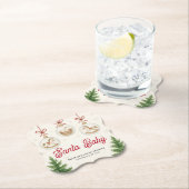 Santa Baby Christmas Baby Shower  Kartonnen Onderzetters (Insitu)