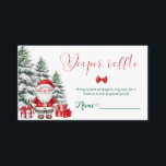 Santa Baby Christmas Baby shower Luierverloting Informatiekaartje<br><div class="desc">Santa Baby Christmas Baby shower Luier verloting behuizing Kaart</div>