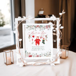 Santa Baby Christmas Baby shower Mom-osa Bar Poster<br><div class="desc">Santa Baby Christmas Baby shower Mom-osa Bar</div>