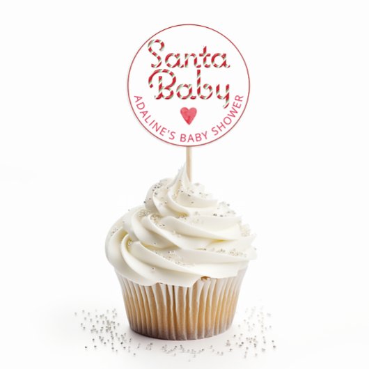 Santa Baby Christmas Baby shower Sticker