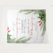 Santa Baby Christmas Baby shower Tapestry Wandkleed (Voorkant (horizontaal))