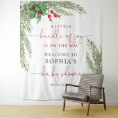 Santa Baby Christmas Baby shower Tapestry Wandkleed (In situ)