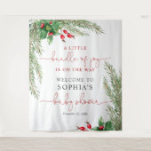 Santa Baby Christmas Baby shower Tapestry Wandkleed (Voorkant)