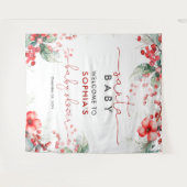 Santa Baby Christmas Baby shower Tapestry Wandkleed (Voorkant (horizontaal))