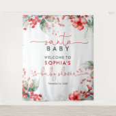 Santa Baby Christmas Baby shower Tapestry Wandkleed (Voorkant)