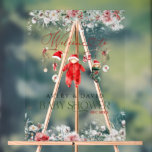Santa Baby Christmas Baby shower Welkom Acryl Bord<br><div class="desc">Santa Baby Christmas Baby shower Welkom</div>