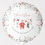 Santa Baby Christmas Baby shower Welkom Ballon<br><div class="desc">Santa Baby Christmas Baby shower genderneutraal</div>