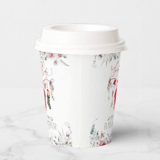 Santa Baby Christmas Baby shower Welkom Papieren Bekers (Rechts)