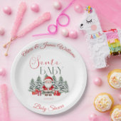 Santa Baby Christmas Baby shower Welkom Papieren Bordje (Feest)