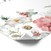 Santa Baby Christmas Baby shower Welkom Poster (Hoek)