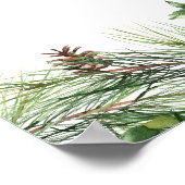 Santa Baby Christmas Clothesline Baby Shower Poster (Hoek)