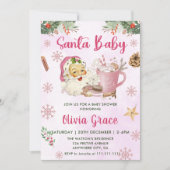 Santa Baby Christmas Cookie Baby shower Kaart (Voorkant)