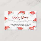 Santa Baby Christmas Display Baby shower Informatiekaartje (Voorkant)