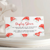 Santa Baby Christmas Display Baby shower Informatiekaartje