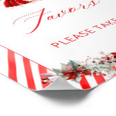 Santa Baby Christmas Girl Baby shower Favorieten Poster (Hoek)