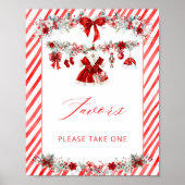 Santa Baby Christmas Girl Baby shower Favorieten Poster (Voorkant)